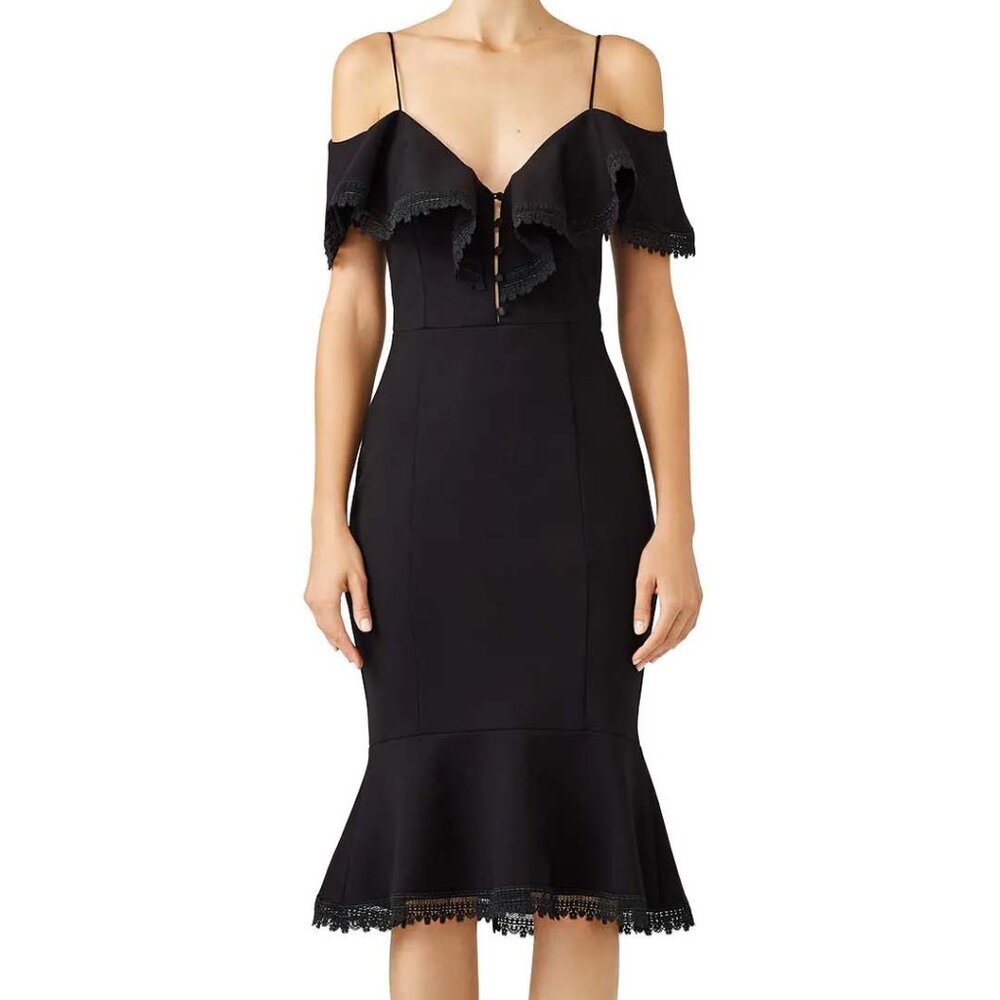 Nicholas Bandage Midi Dress Size 8